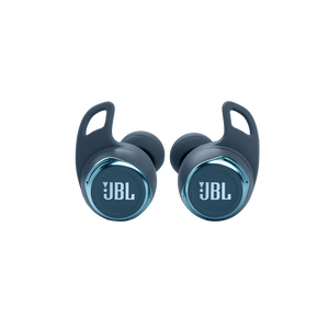 JBL Reflect Flow Pro - Blue - Waterproof true wireless Noise Cancelling active sport earbuds - Front